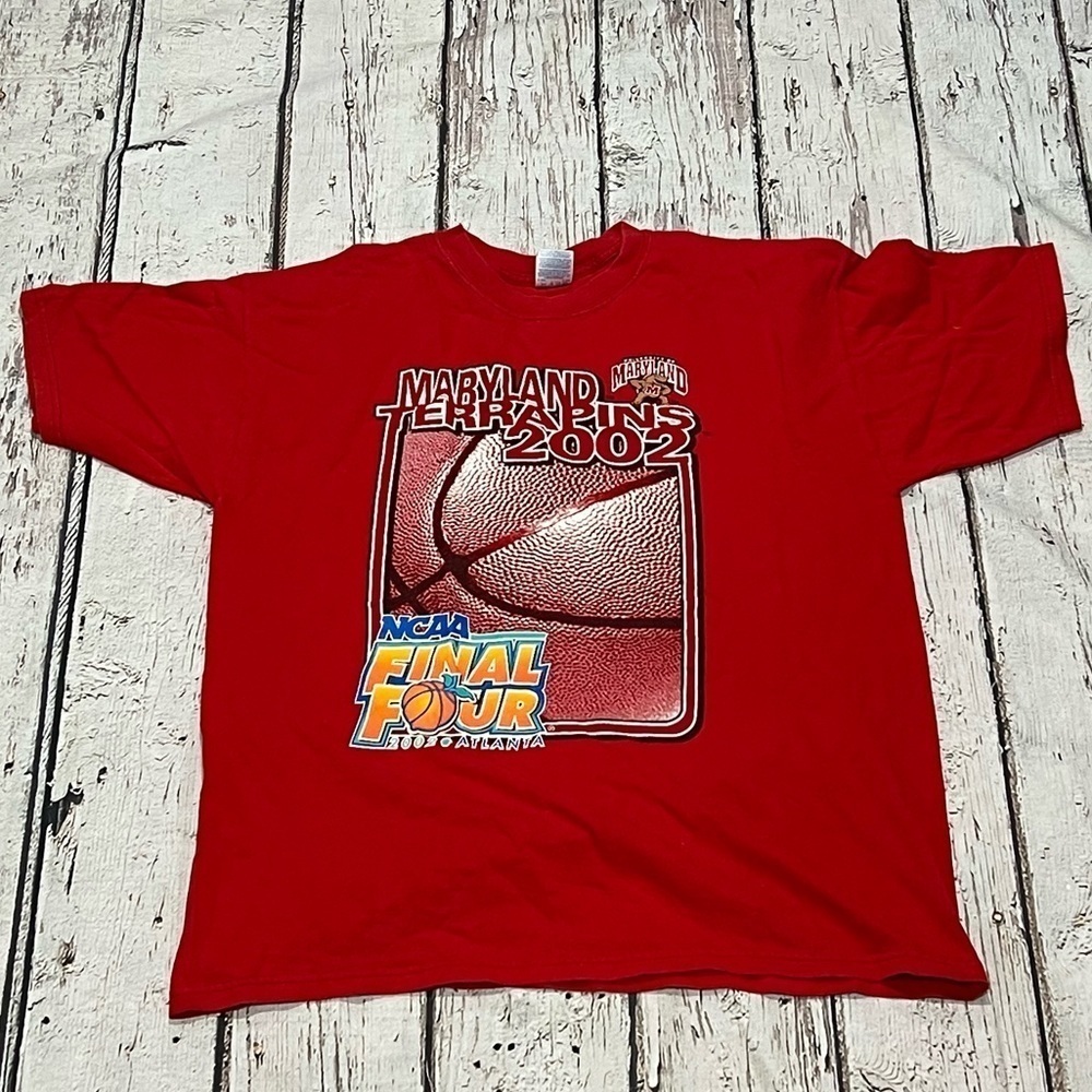 University Of Maryland Terrapins 2002 Final Four Basketball Ncaa Tee Tshirt